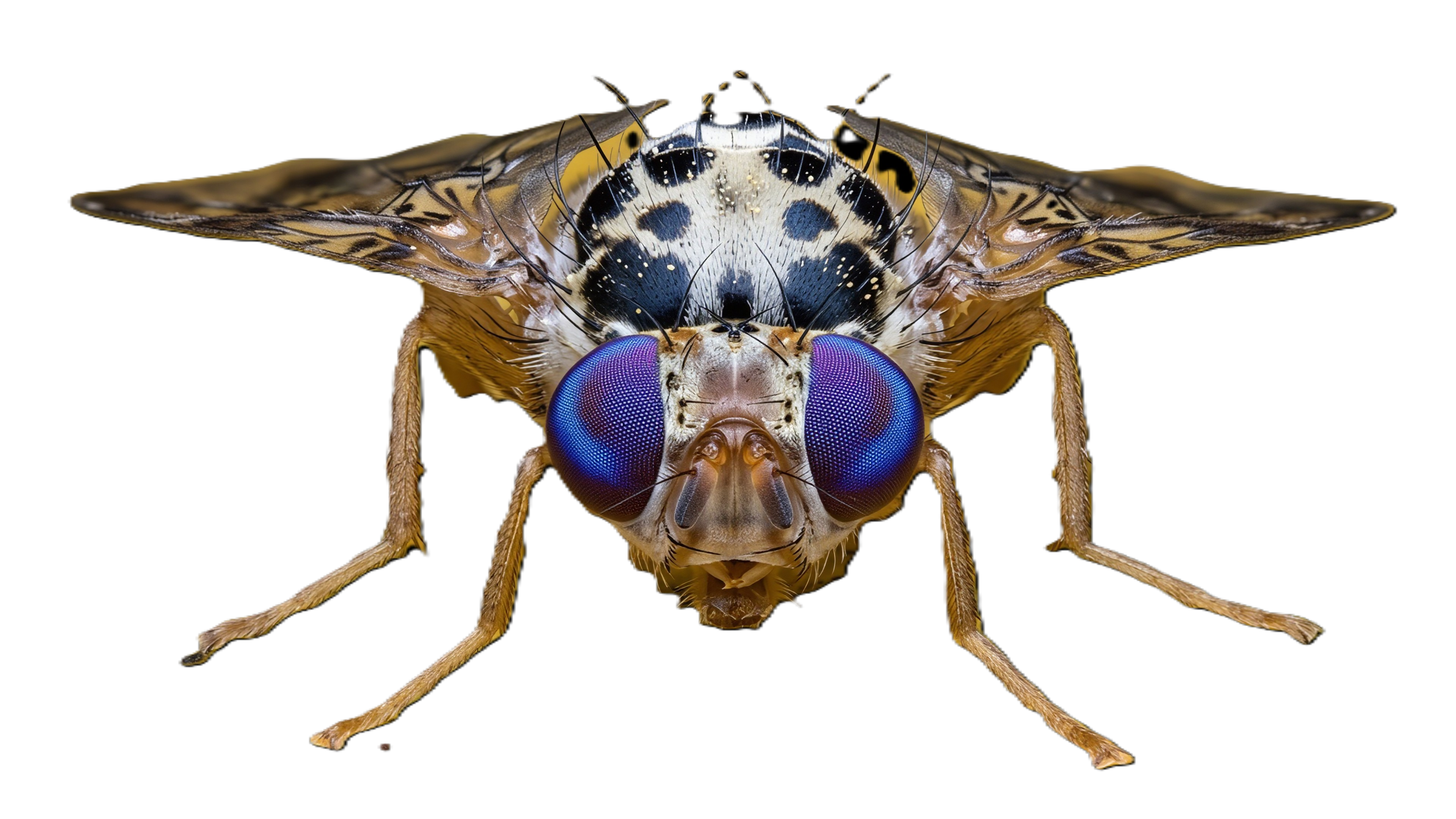 Representación gráfica de una mosca como núcleo del ecosistema SARTec
