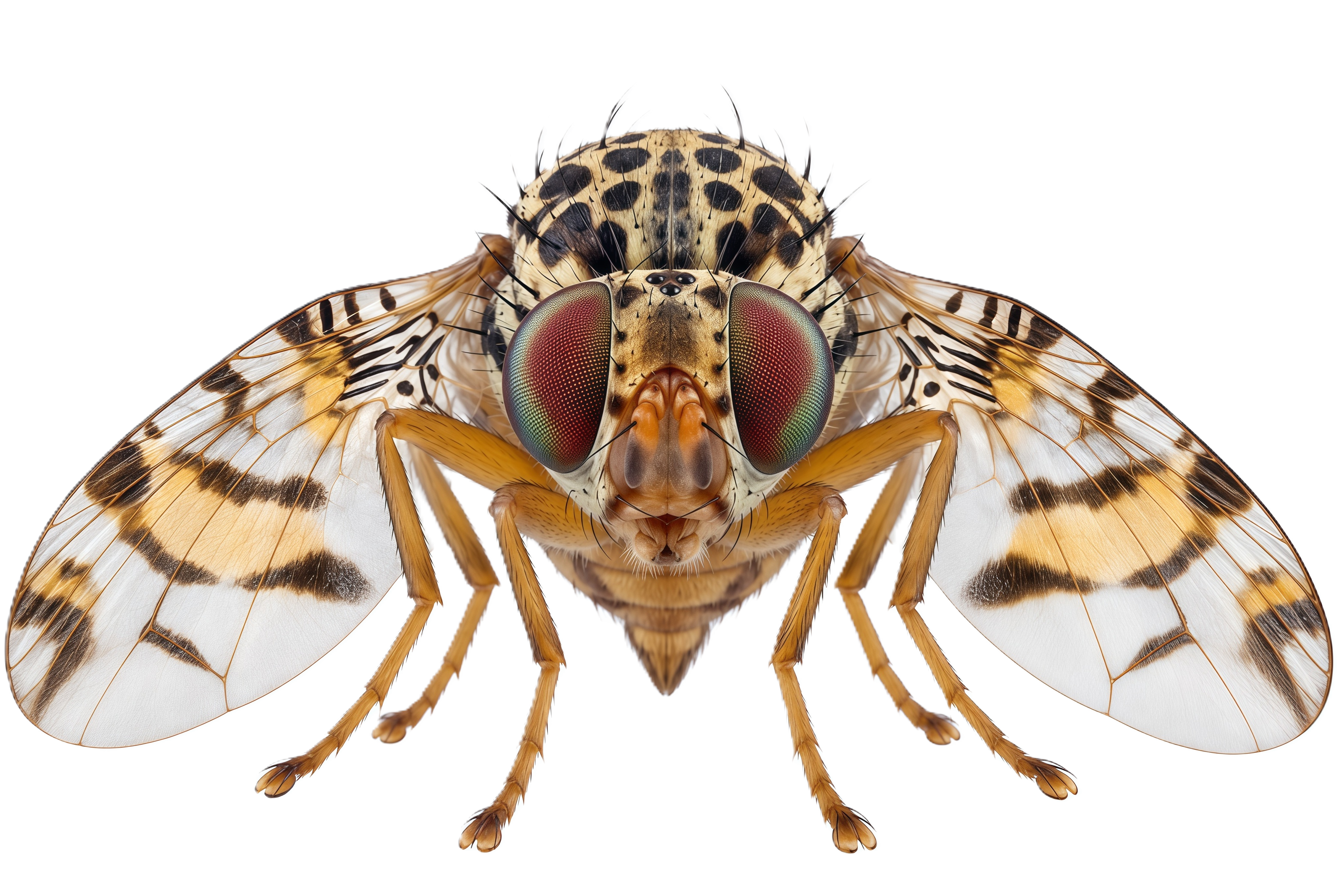 Representación gráfica de una mosca como núcleo del ecosistema SARTec
